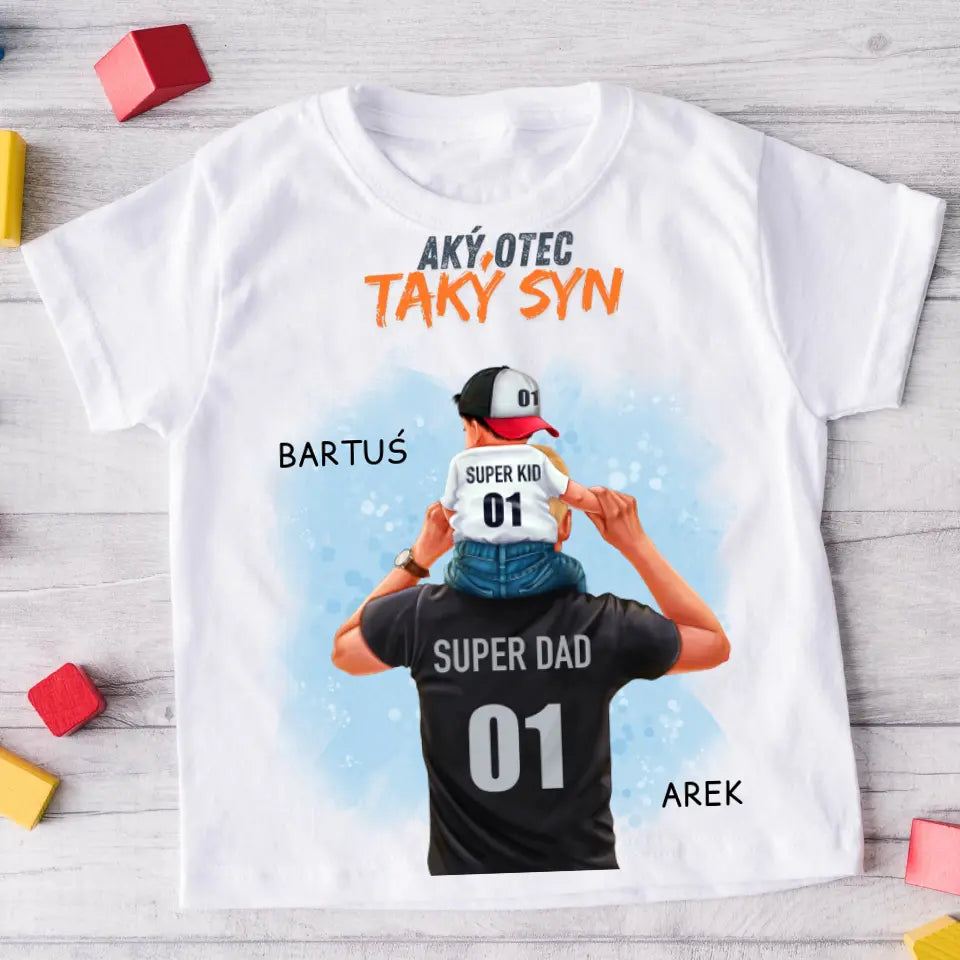 Tričká s potlačou pre otca + syn #5
