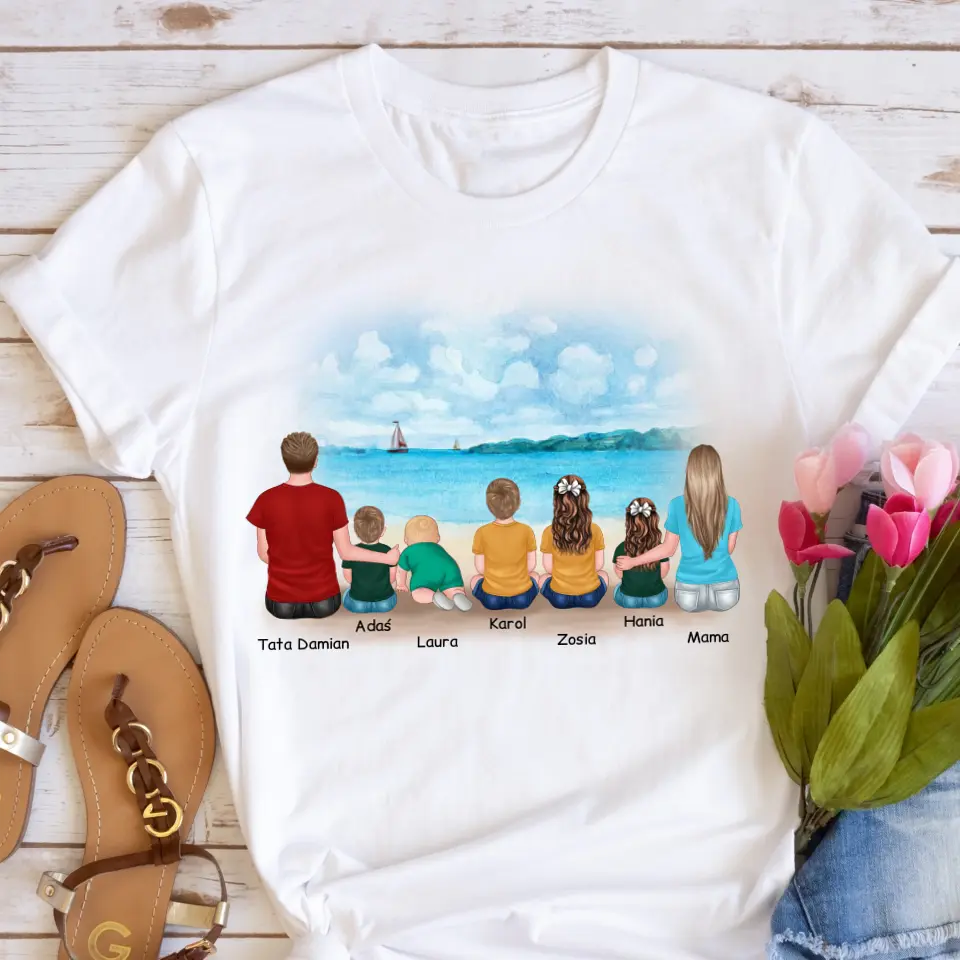 Tričko s potlačou - mama + otec + max. 5 detí #92