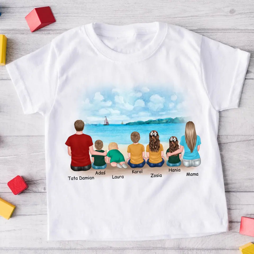 Tričko s potlačou - mama + otec + max. 5 detí #92