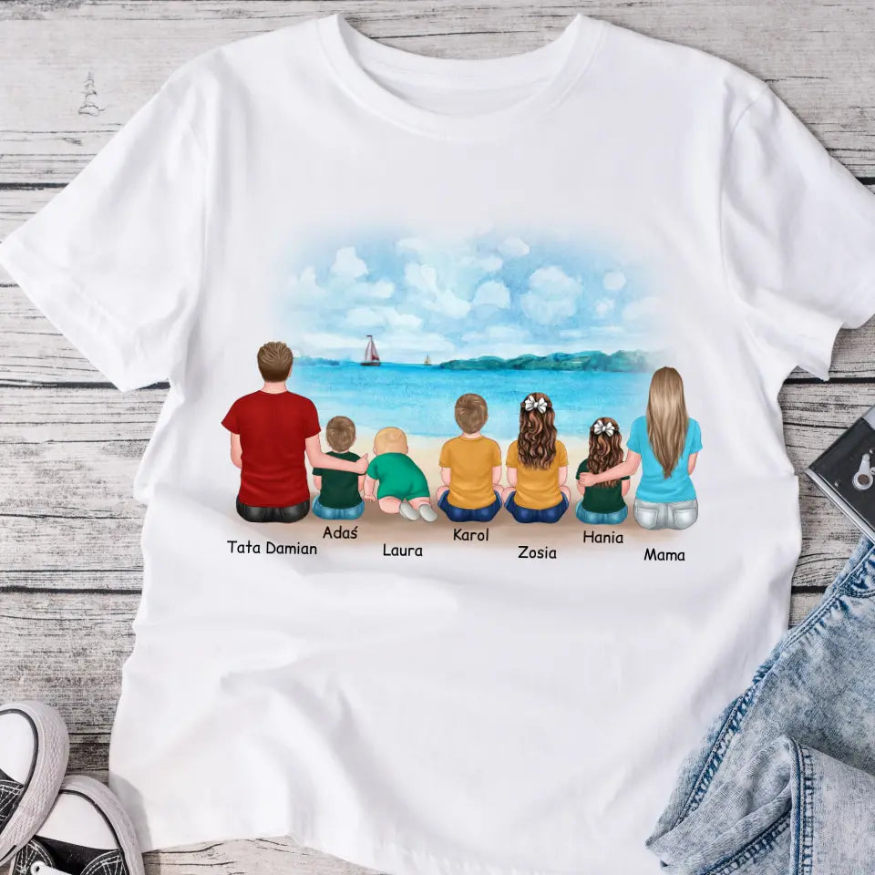Tričko s potlačou - mama + otec + max. 5 detí #92