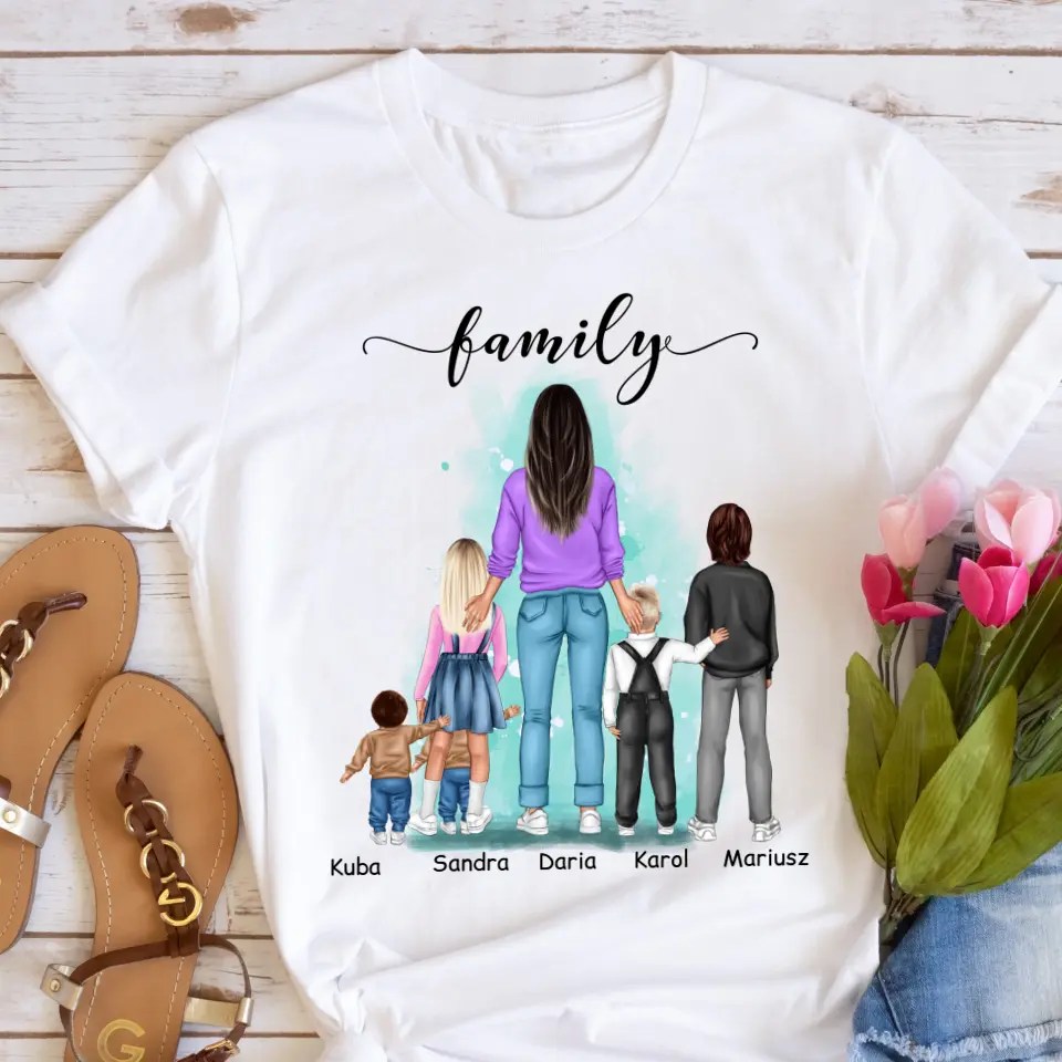 Tričká s potlačou -  mama + max 1-4 detí #13