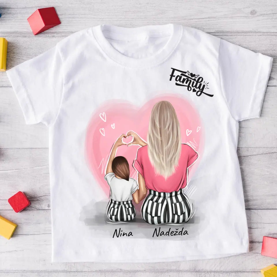 Tričká s potlačou -  mama s dcérou #9