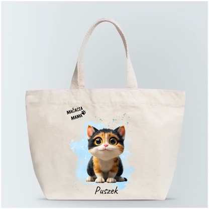 Personalizovaná nákupná taška - Mačacia mama / Mačací otec #5712