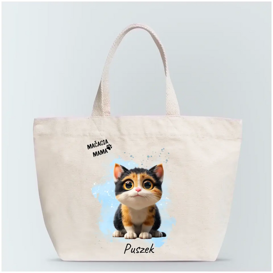 Personalizovaná nákupná taška - Mačacia mama / Mačací otec #5712