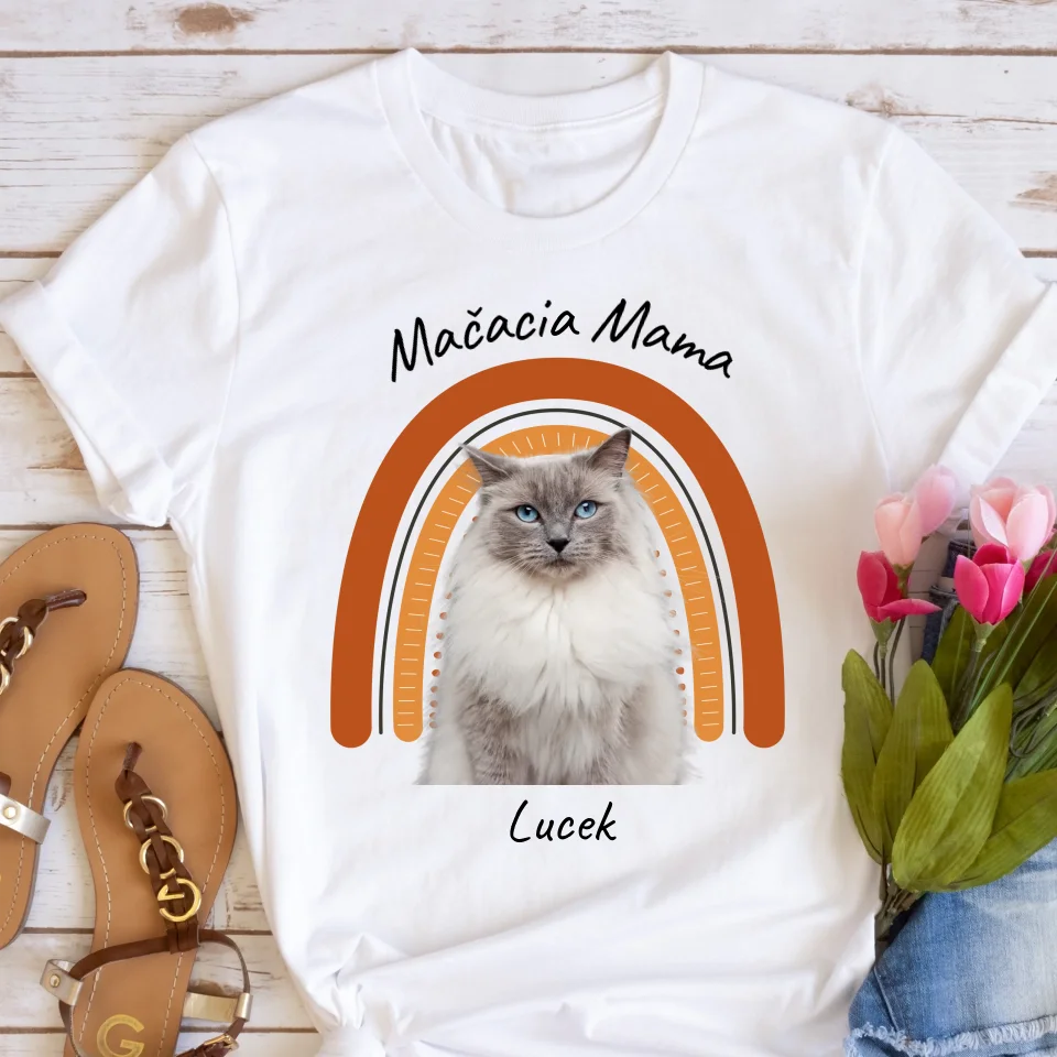 Tričko s fotkou mačky  - Personalizované #4615