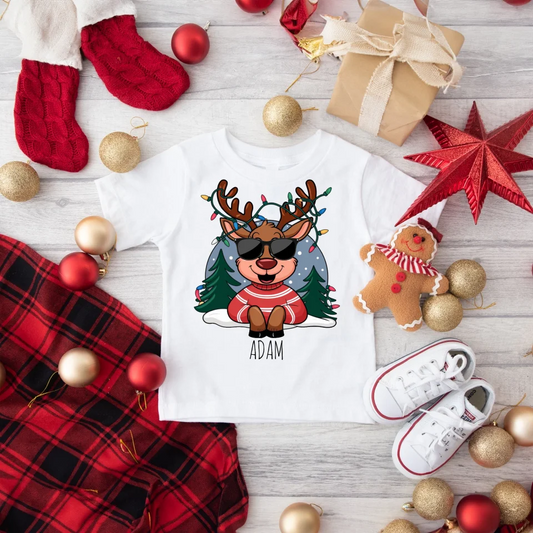 Vianočné tričko pre rodinu - Personalizované - Vianočný darček #4521