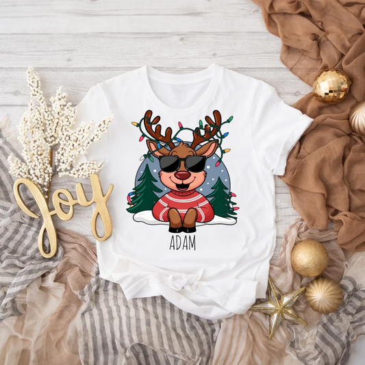 Vianočné tričko pre rodinu - Personalizované - Vianočný darček #4521