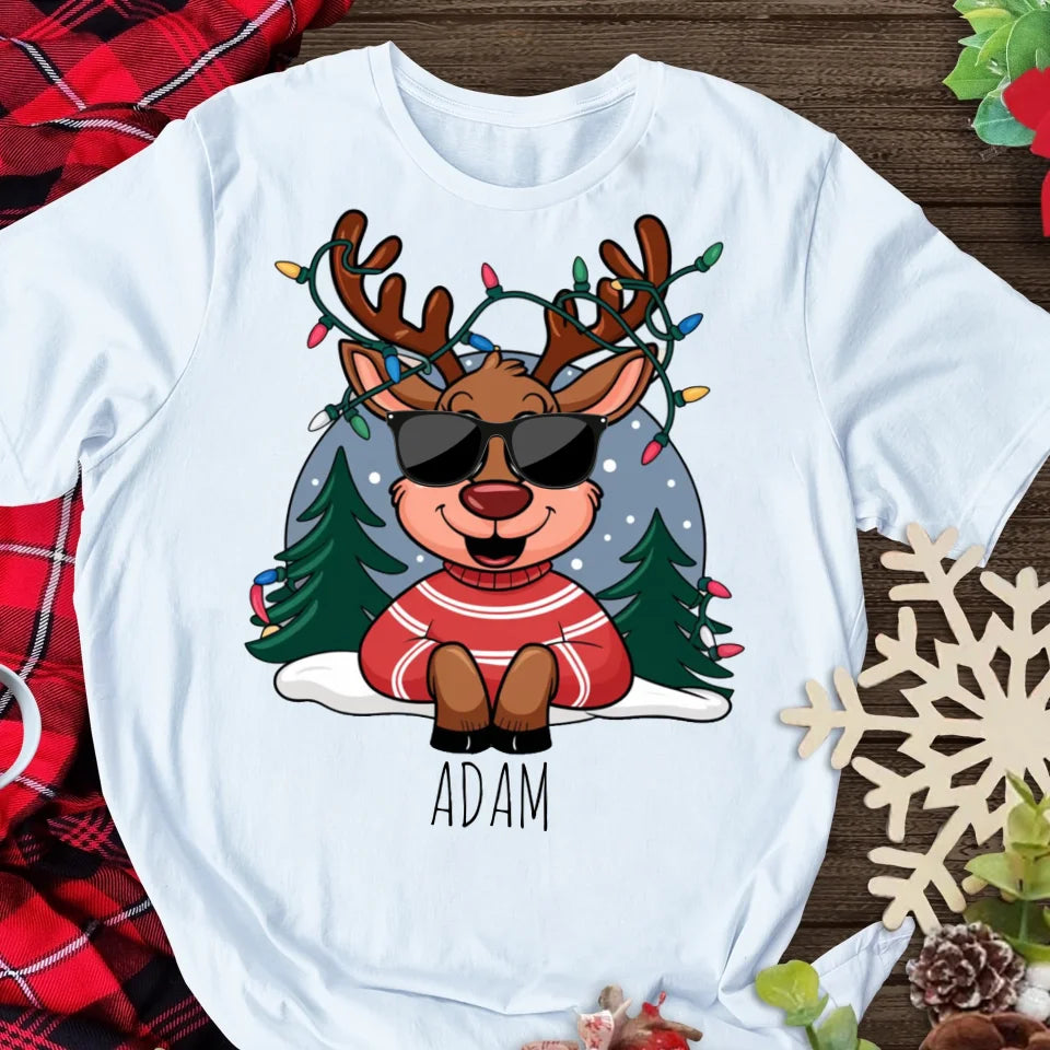 Vianočné tričko pre rodinu - Personalizované - Vianočný darček #4521