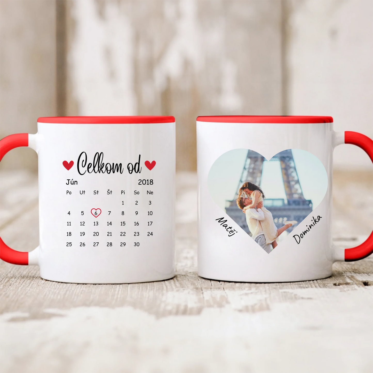 Hrnček pre páry s fotografiou - Personalizované - darček na Valentína #2411