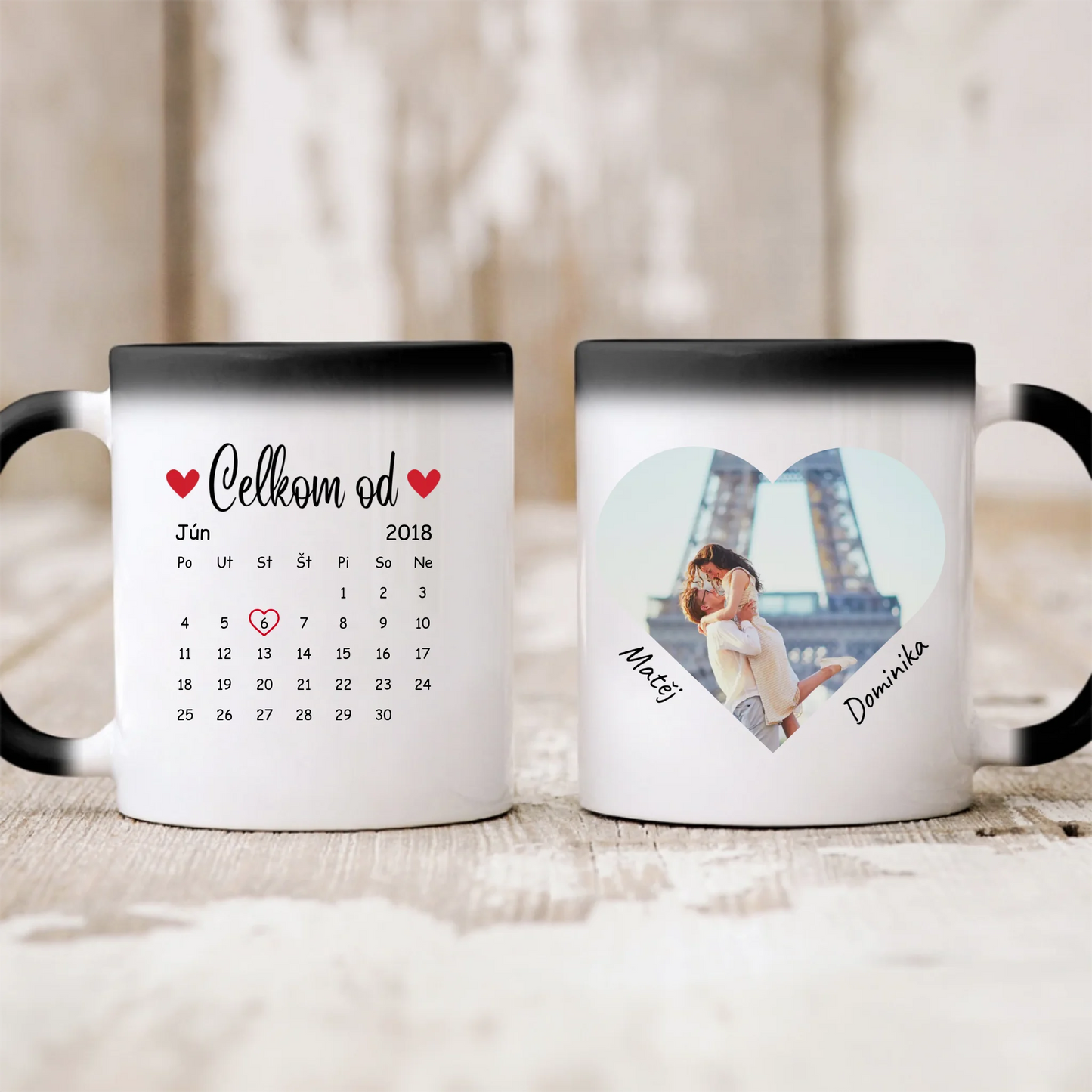 Hrnček pre páry s fotografiou - Personalizované - darček na Valentína #2411