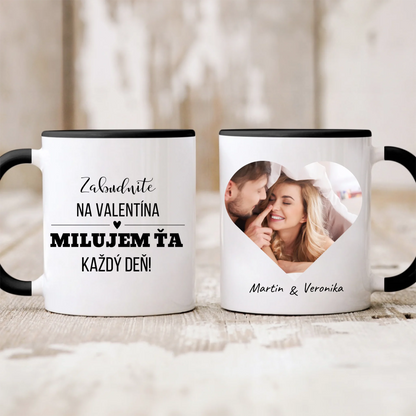 Hrnček pre páry s fotografiou - Personalizované - darček na Valentína #2042
