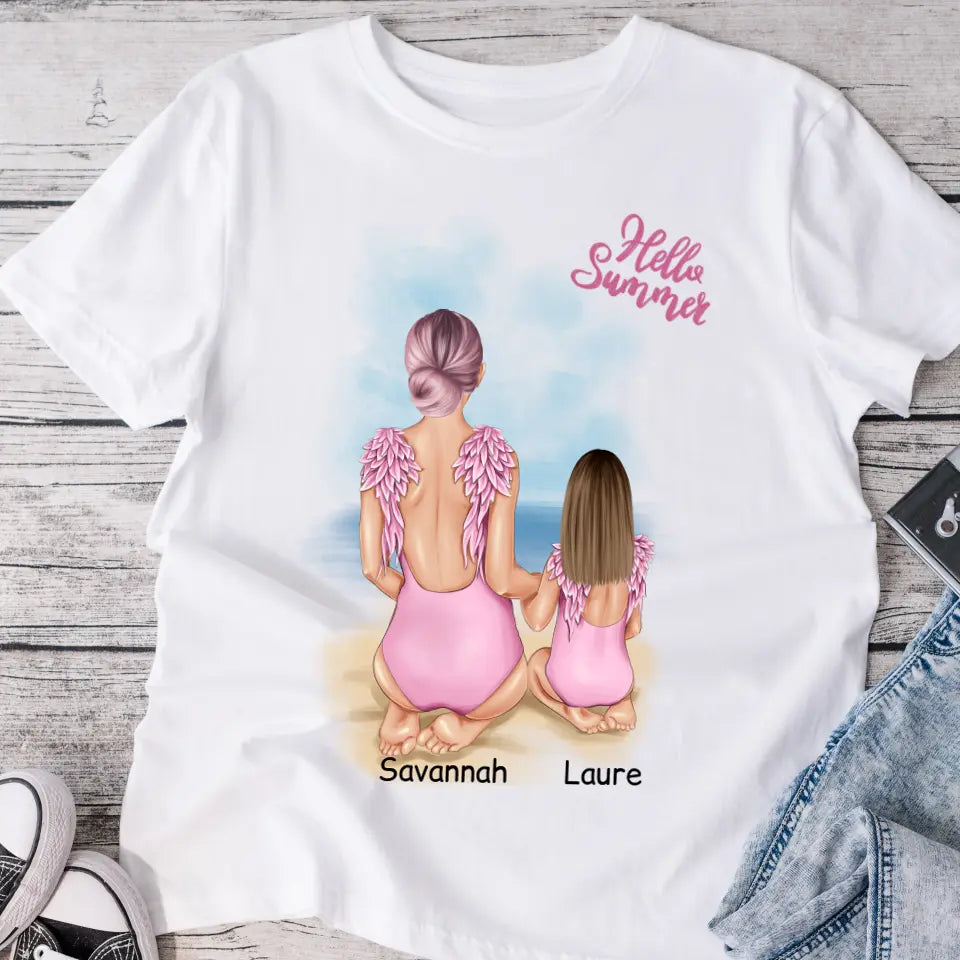 Tričká s potlačou - mama s dcérou #19