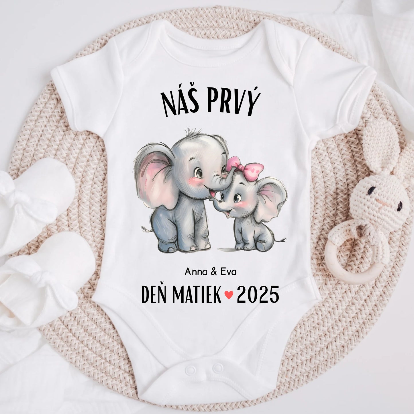 Tričko so vzorom pre mamu a dieťa  – Personalizované – Darček na Deň matiek #2002