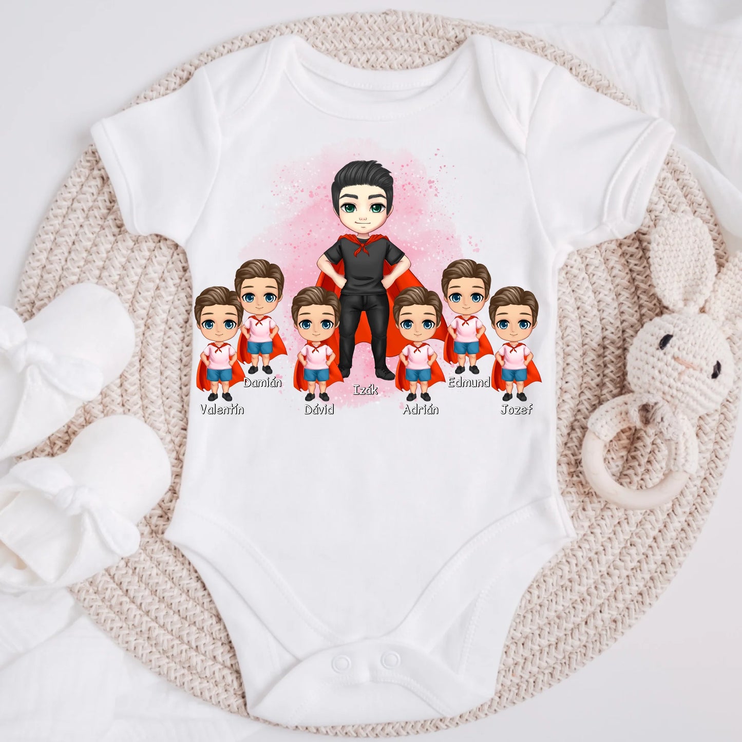 Tričká s potlačou pre otca + max. 1-6 dieťa #1