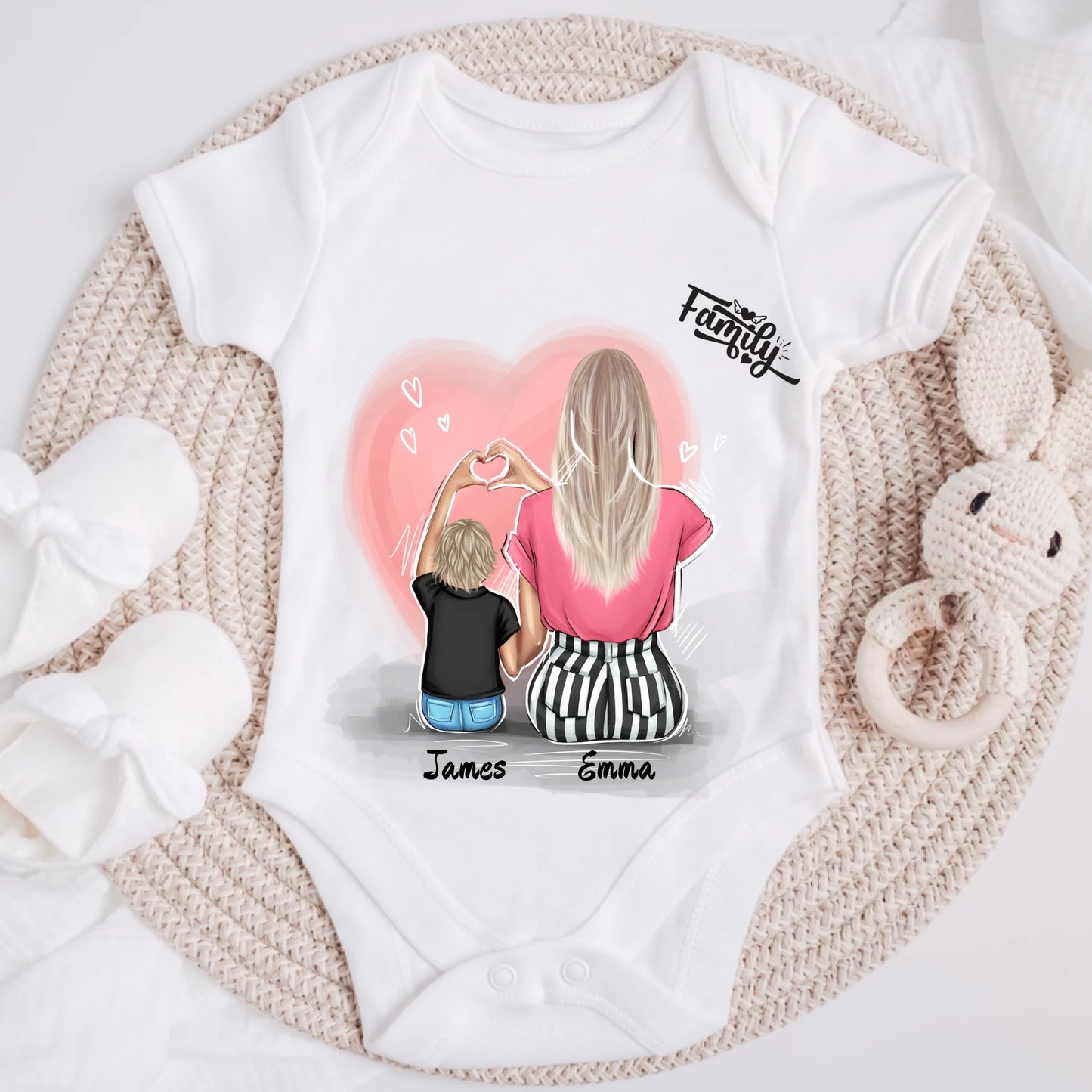 Tričká s potlačou - mama so synom #2