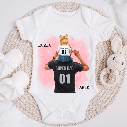 Tričká s potlačou pre otca + dcérka #6