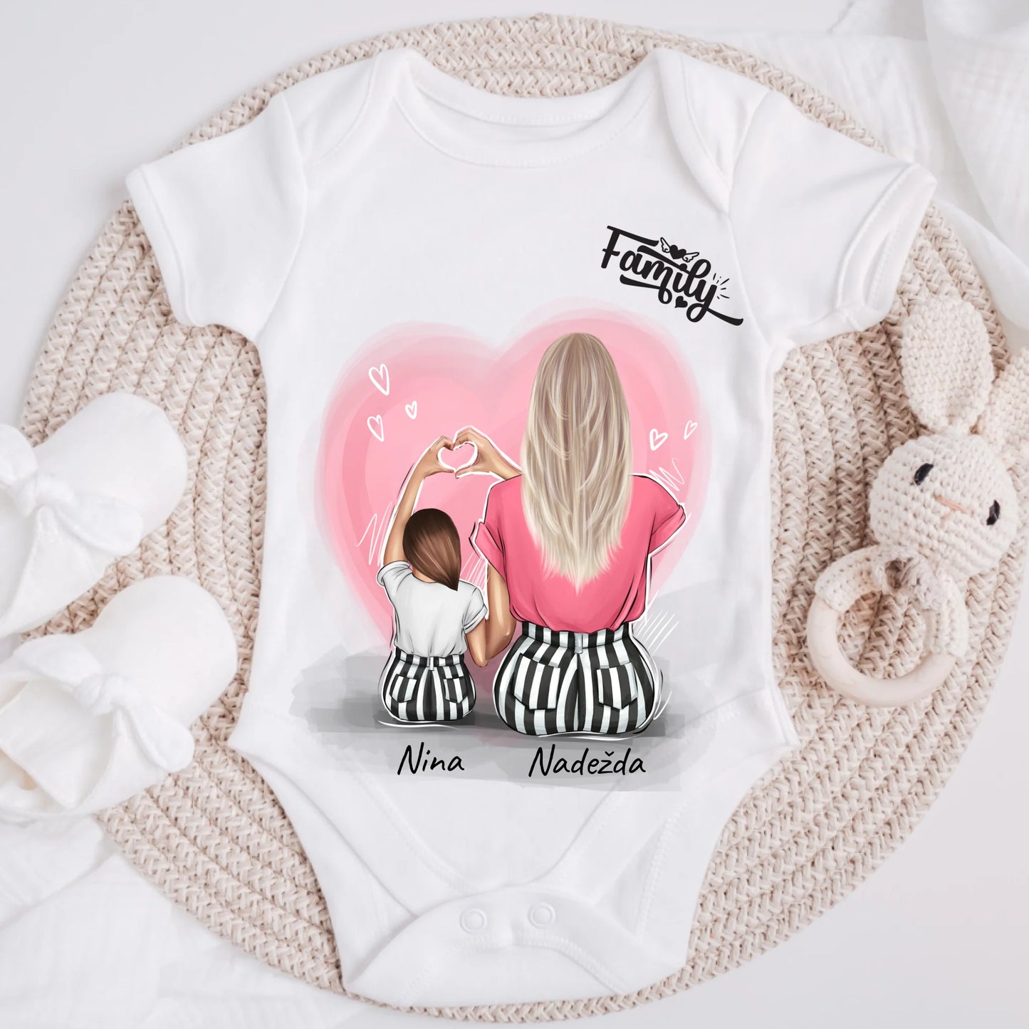 Tričká s potlačou -  mama s dcérou #9