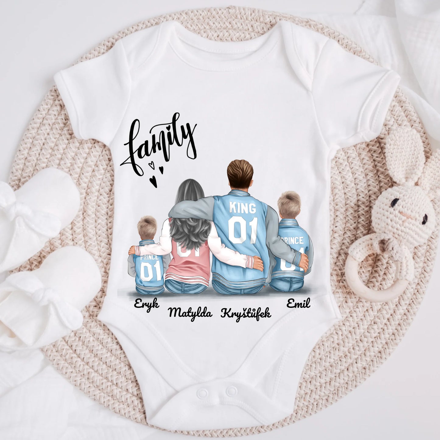 Tričká s potlačou -  2 dospelé osoby + 2 detí #10