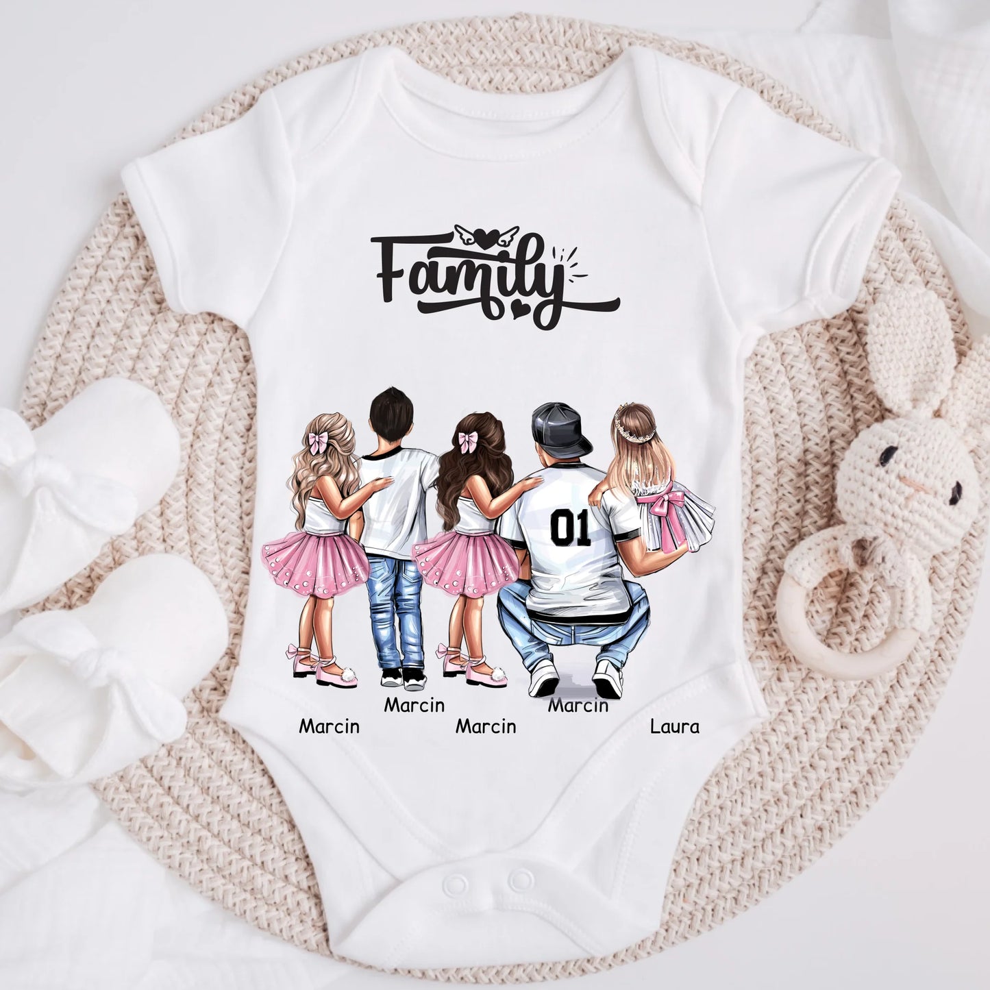 Tričká s potlačou pre otca + 1-4 deti #15