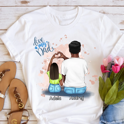 Tričká s potlačou pre otca + dcérka #16
