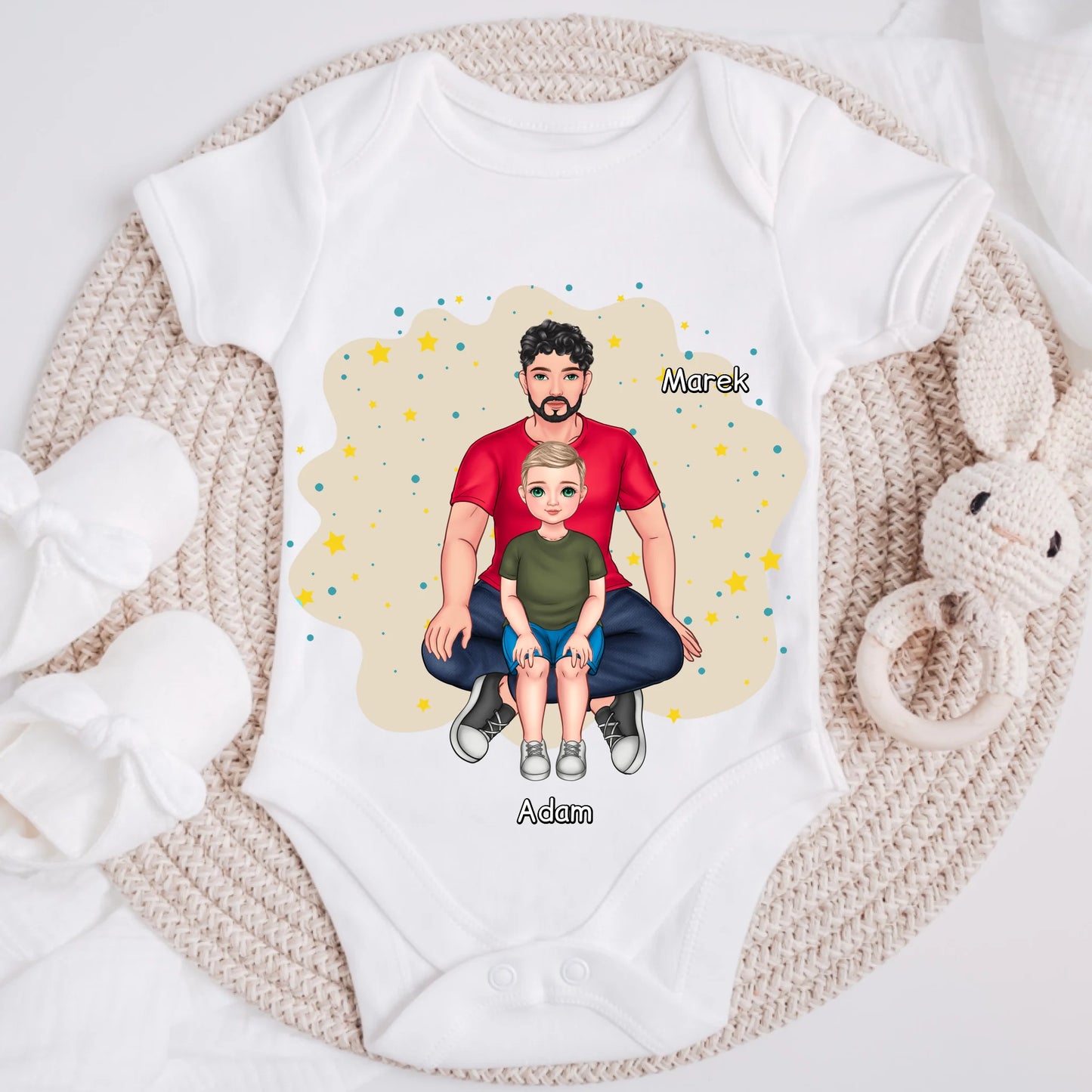 Tričko s potlačou pre otca a syna #9212