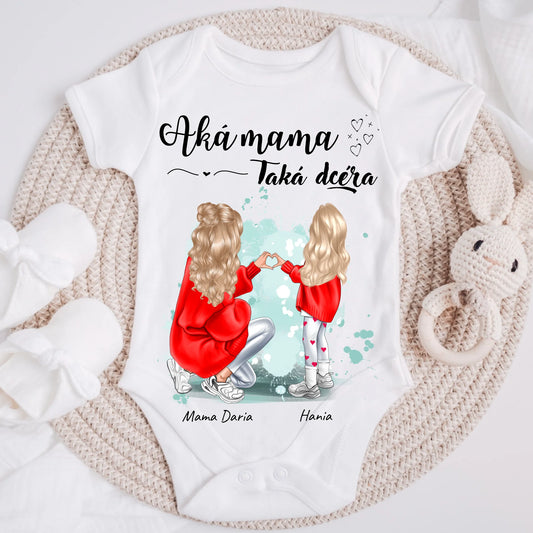 Tričká s potlačou - mama s dcérou #121