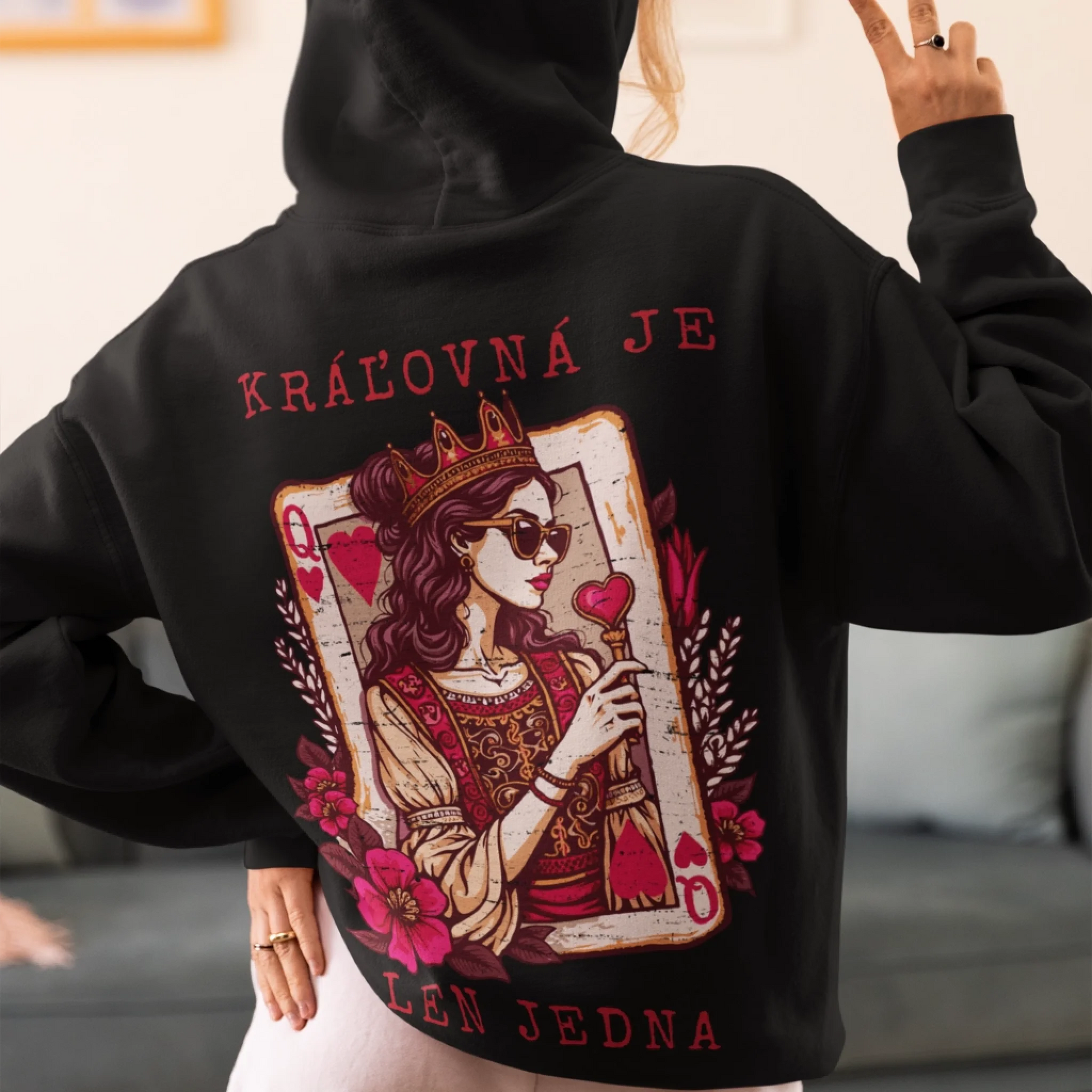 back-view-hoodie-mockup-of-a-woman-in-a-cozy-outfit-making-a-peace-sign-at-home-m37299 (2)