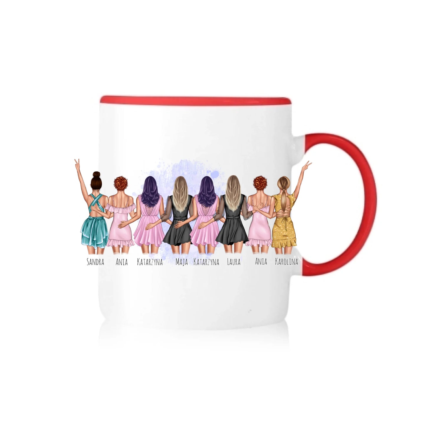 Hrnčeky pre priateľky 8 osoby #11u