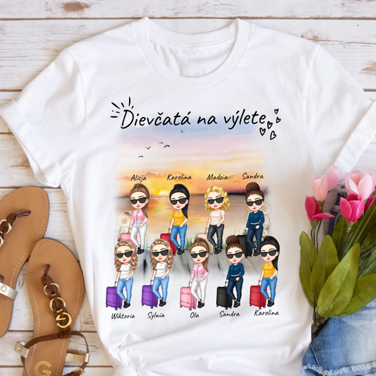 Tričká s potlačou pre priateľky max. 2-6 osoby #224