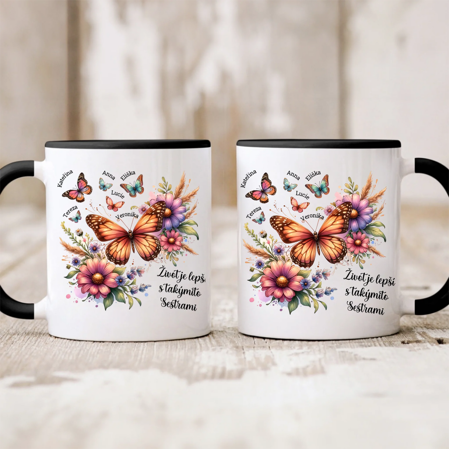Hrnček pre sestry/kamarátky – Život je lepší s takýmito sestrami #82134