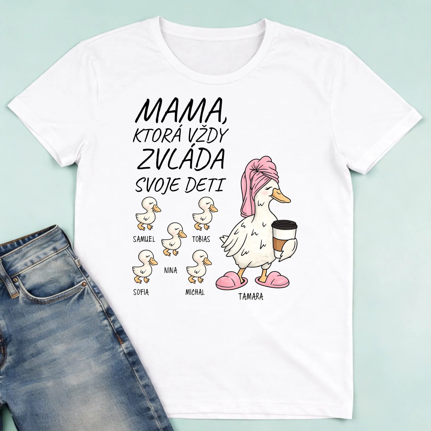 męska biała koszulka przód 1