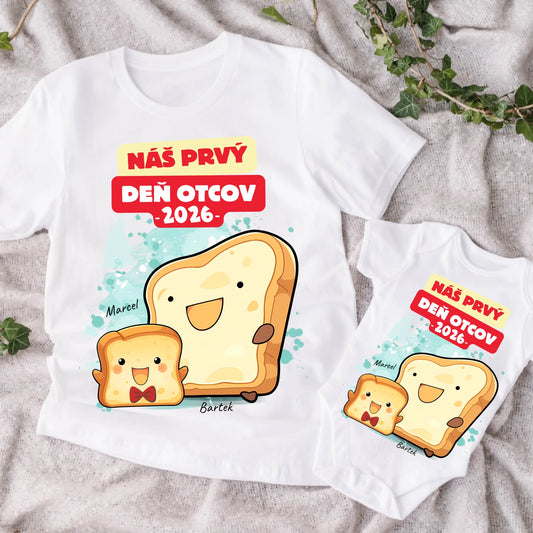 Tričko so vzorom otca a bábätka - Personalizované (rodinné) #941