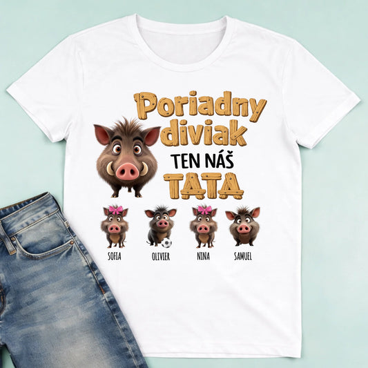 męska biała koszulka przód 1
