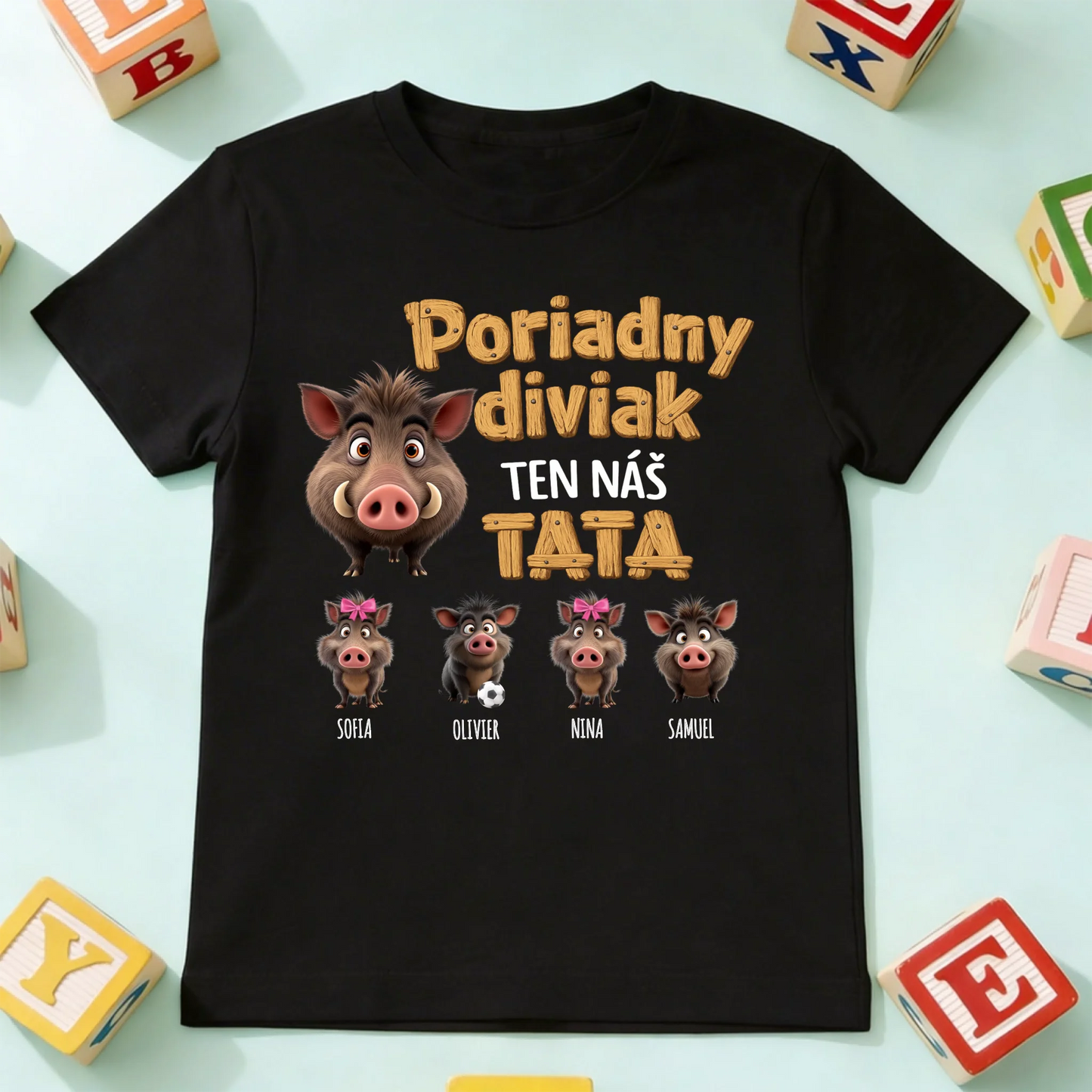 koszulka dziecko czarna przód