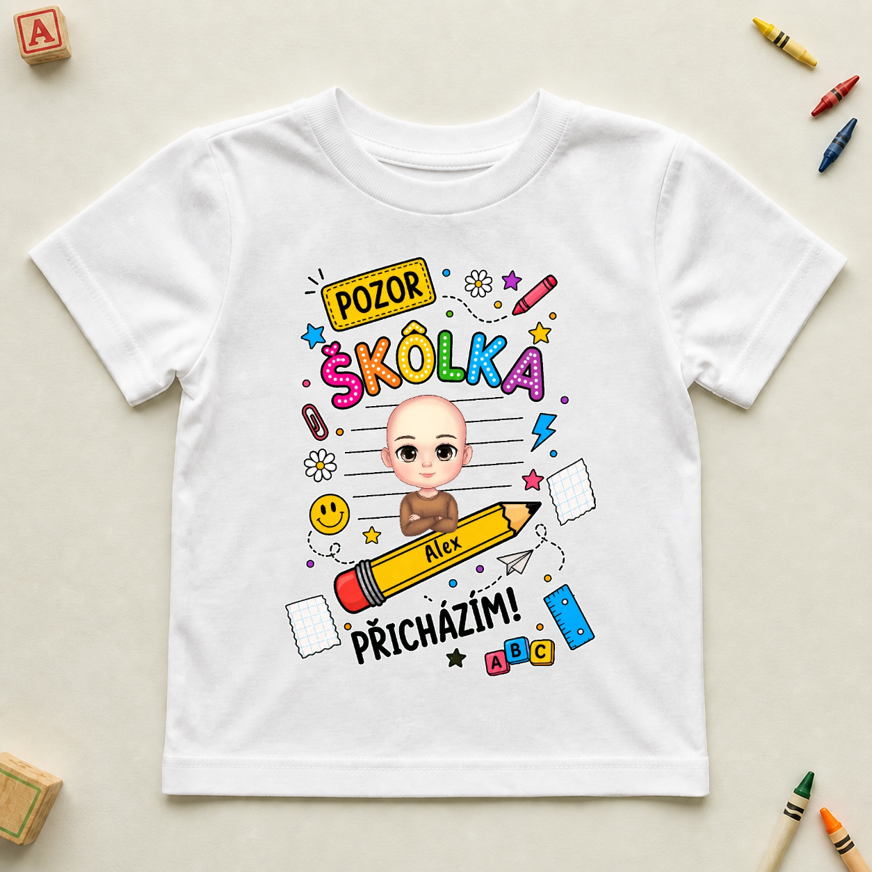 Koszulka dziecięca - Uwaga Przedszkole/Szkoło Nadchodzę #942211 — mockup cmsx96xsb008dpd2kpsy3wqq7