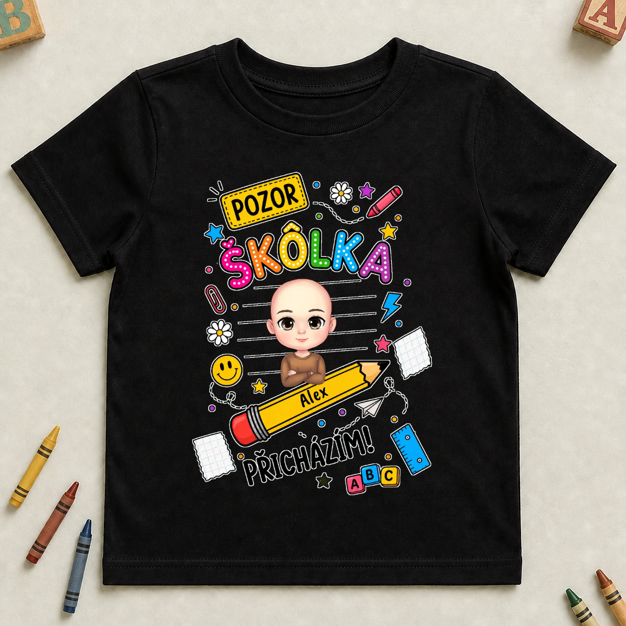 Koszulka dziecięca - Uwaga Przedszkole/Szkoło Nadchodzę #942211 — mockup cmsx96xso008jpd2kypy92o2n