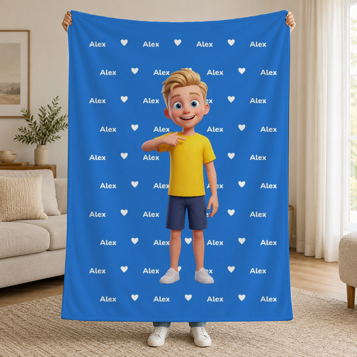 Deka s vašou 3D postavičkou a menom – Personalizovaná #61843 [PC-MOCKUP:cmvf1v8qx0001oytj3a3wwg2s:59931d716c31901371c82bcb:59931d716c31901371c82bcb293488fdc14e7cb3a9366a997efdb42bdb633d21]
