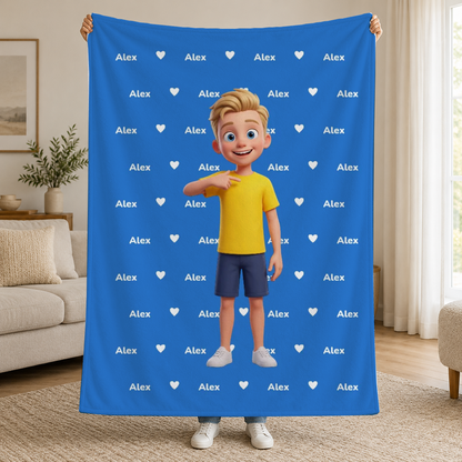 Deka s vašou 3D postavičkou a menom – Personalizovaná #61843 [PC-MOCKUP:cmvf1v8qx0001oytj3a3wwg2s:59931d716c31901371c82bcb:59931d716c31901371c82bcb293488fdc14e7cb3a9366a997efdb42bdb633d21]