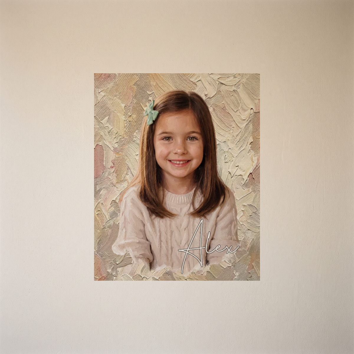 Obraz na plátne s fotografiou v štýle olejomaľby a menom – Personalizovaný #98468 [PC-MOCKUP:cmvmelblu000lqs3njfdeessq:8681e504b9786d3436cd07e4:8681e504b9786d3436cd07e4cfcc3c92a58e44bccab372d9f60056476973a994]